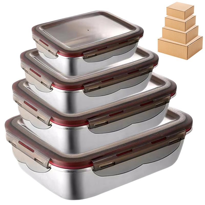 Meal Prep Tupperware - 304 Paslanmaz Çelik Gıda Öğle Yemeği