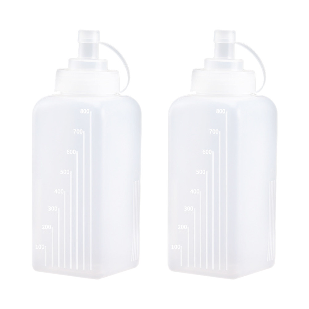 Sauce Squeeze Bottle - 2 adet plastik sıkılabilir şişeler geniş