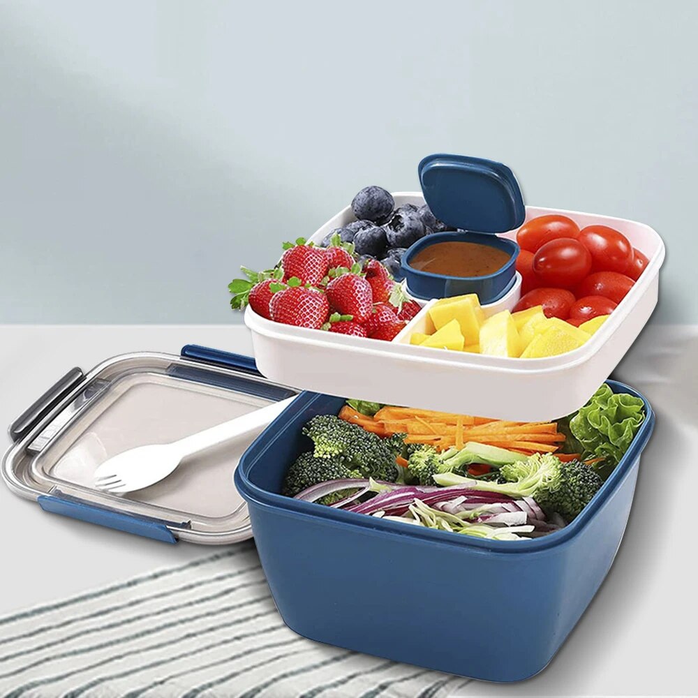 Meal Prep Tupperware - 1100 ml/1500 ml Taşınabilir yemek kabı