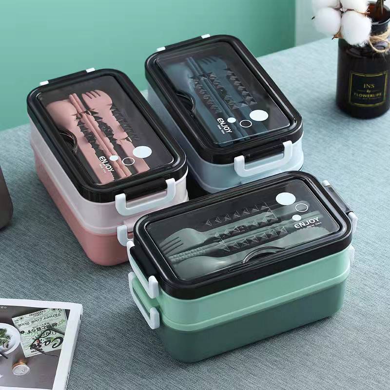 Meal Prep Tupperware - 1 adet 1400 ml Çift katmanlı