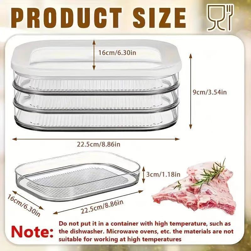 3 Katmanlı, Hava Geçirmez Kapa - Meal Prep Cold Lunches incelemesi ve fiyatı