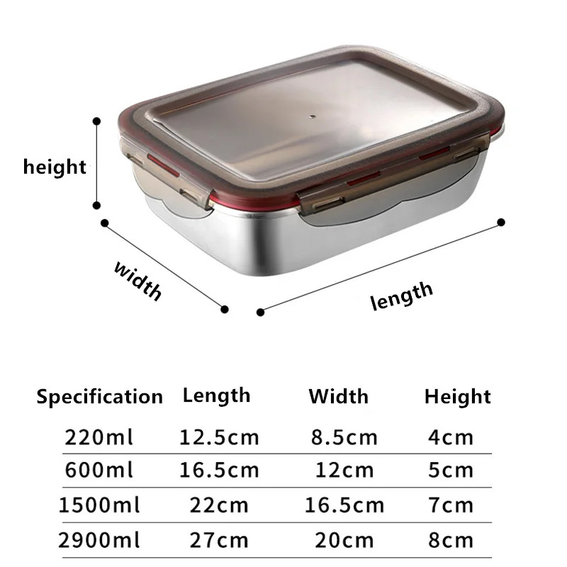 304 Paslanmaz Çelik Gıda Öğle  - Meal Prep Tupperware incelemesi ve fiyatı