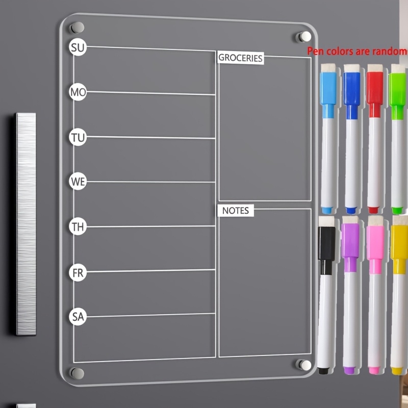 Akrilik Yemek Planlayıcı Manye - Meal Plan Notepad incelemesi ve fiyatı