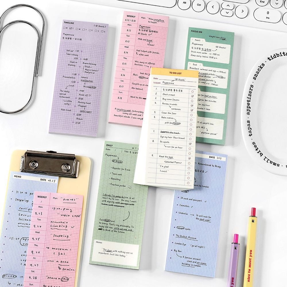 80 sayfa Yapışkan Notlar, Haya - Meal Plan Notepad incelemesi ve fiyatı