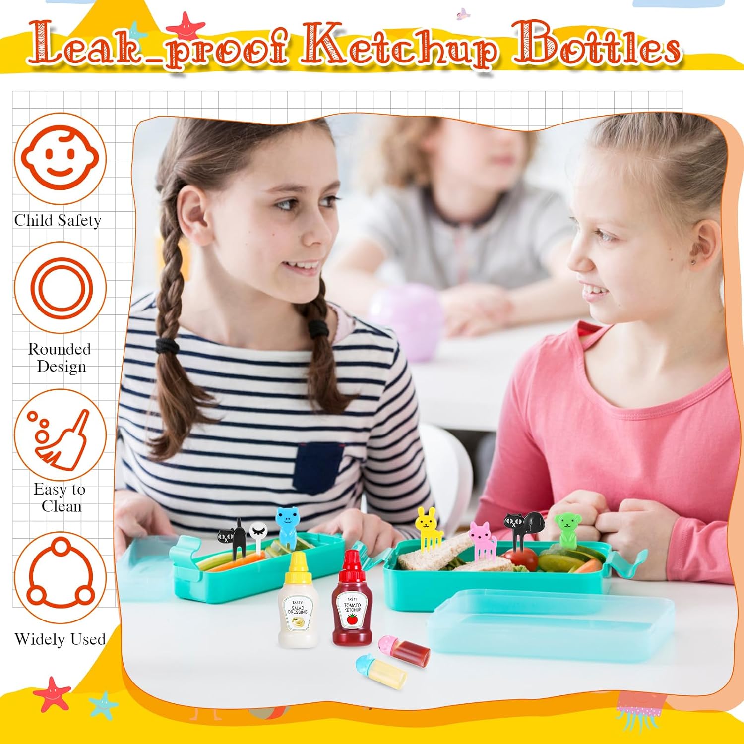 Çocuklar Bento Öğle Yemeği Kut - Sauce Squeeze Bottle incelemesi ve fiyatı