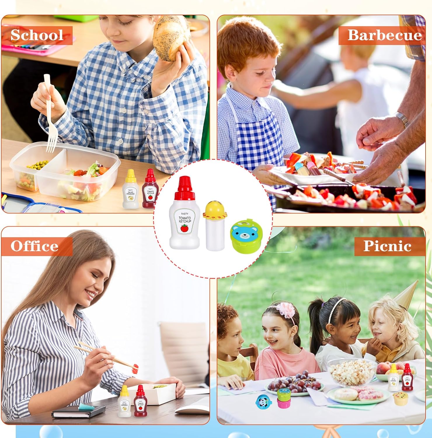 Çocuklar Bento Öğle Yemeği Kut - Sauce Squeeze Bottle incelemesi ve fiyatı