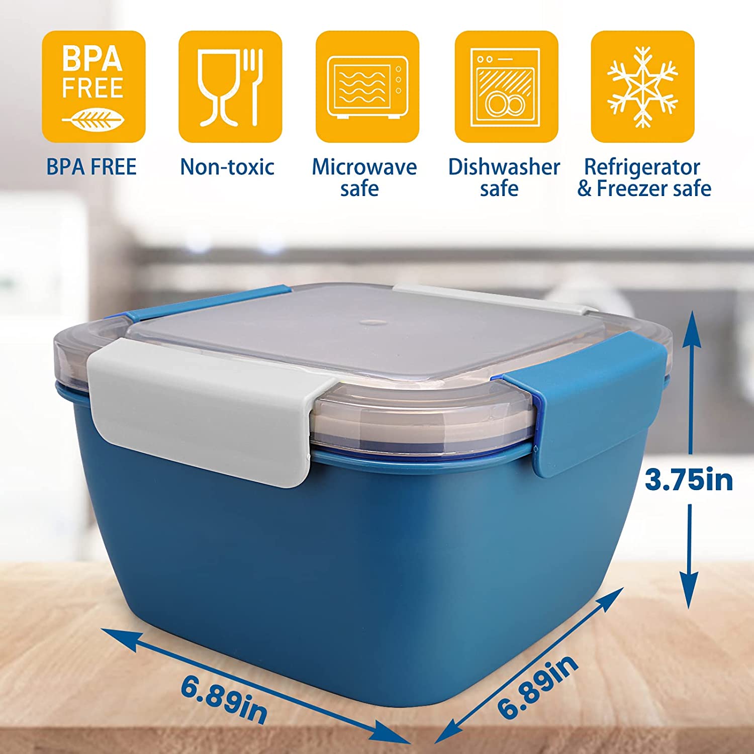 1100 ml/1500 ml Taşınabilir ye - Meal Prep Tupperware incelemesi ve fiyatı