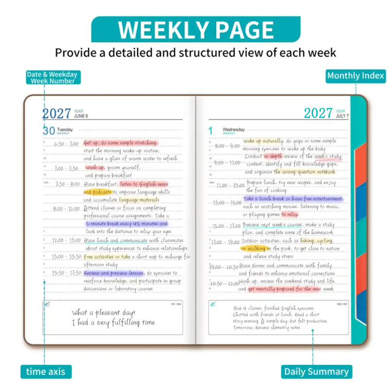 2027 Günlük Planlayıcı Takvim  - Meal Plan Notepad incelemesi ve fiyatı